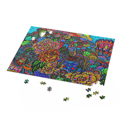 Hidden Floral Horse Puzzle (120, 252, 500-Piece)JigSaw Puzzle, Birthday Gift, Gifts For Bridesmaids