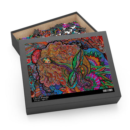 Floral Fairy Puzzle (120, 252, 500-Piece)Abstract Surreal JigSaw Puzzle, Birthday Gift, Gifts For Bridesmaids