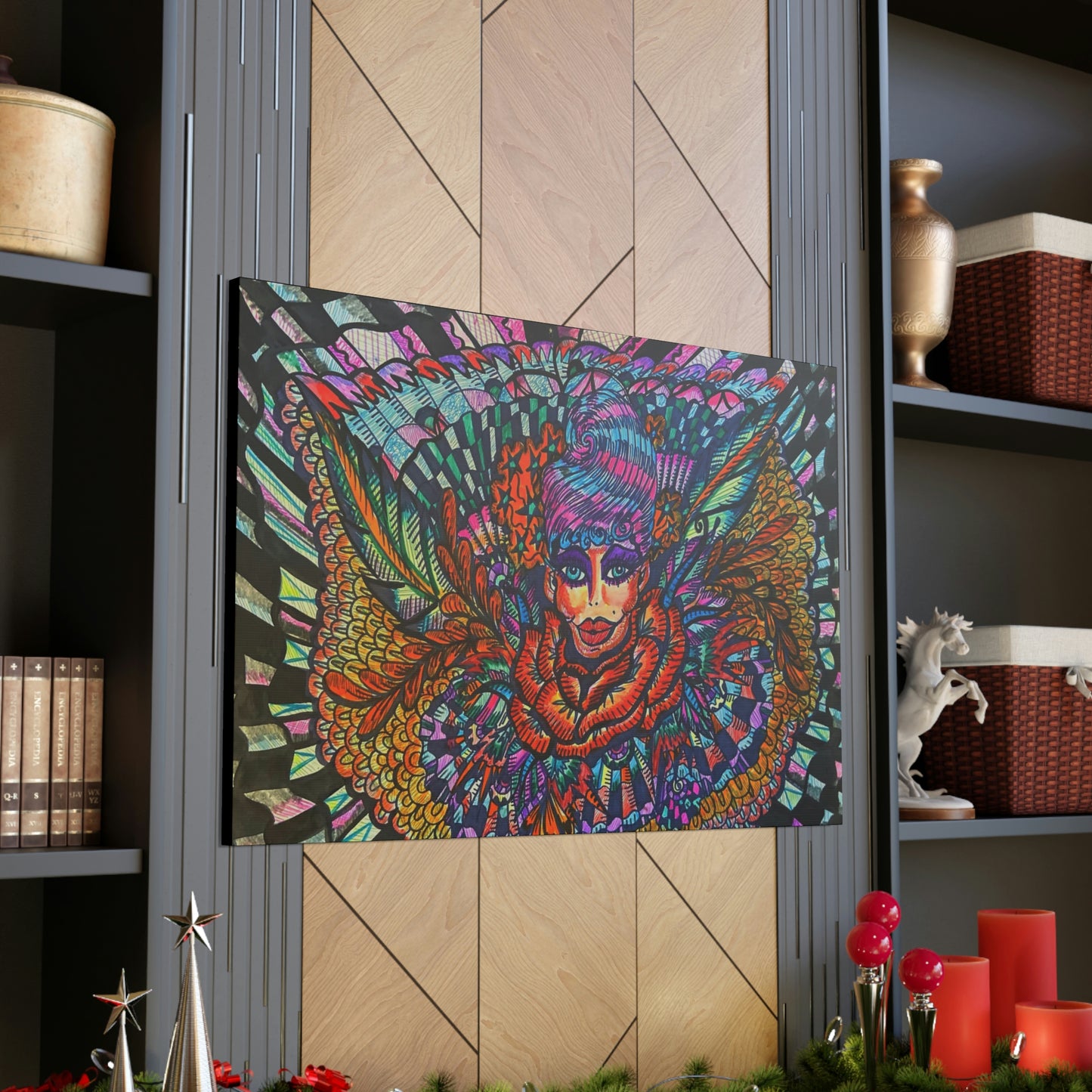 Floral Fairy, Fashion, Abstract, Surreal, Friendship, Inspiration Wall Art