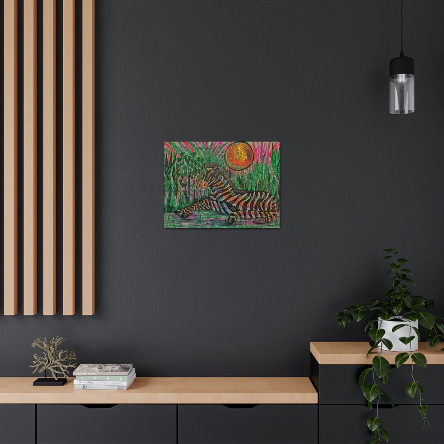 African Zebra Fashion, Abstract, Surreal, Friendship, Inspiration Wall Art