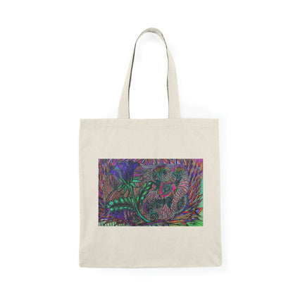 Abstract, Surreal, Floral, Natural Tote Bag, Aesthetic Canvas Bag Shopping Bag, Birthday Gift Bag, Bridal Gift Tote Bag, Library Bag.