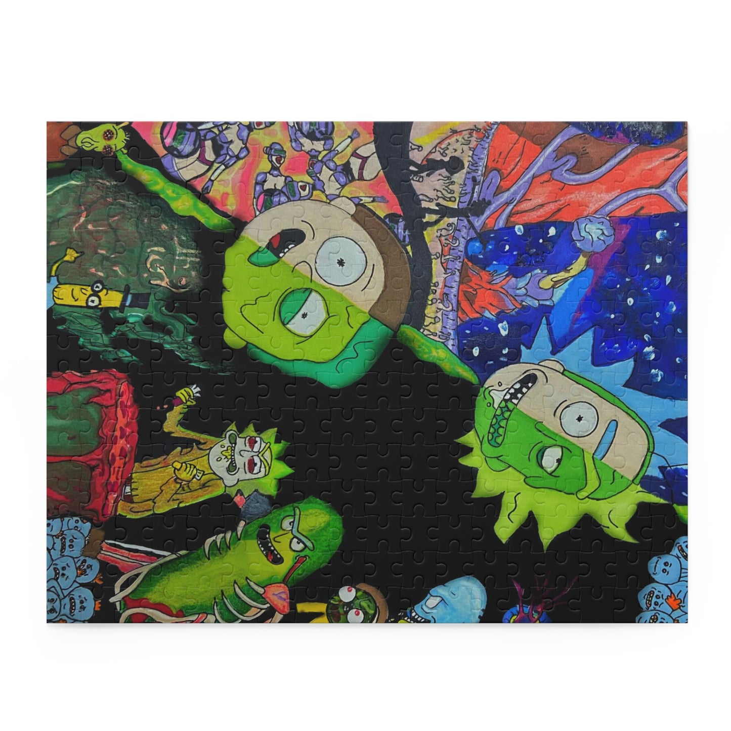 Rick and Morty Puzzle (120, 252, 500-Piece)JigSaw Puzzle, Birthday Gift, Gifts For Bridesmaids
