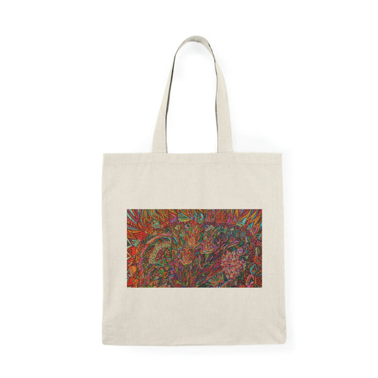 Abstract, Surreal, Floral, Natural Tote Bag, Aesthetic Canvas Bag Shopping Bag, Birthday Gift Bag, Bridal Gift Tote Bag, Library Bag.