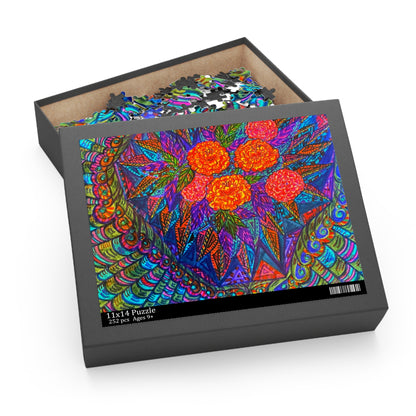 Rose Flower Puzzle (120, 252, 500-Piece)Abstract Surreal JigSaw Puzzle, Birthday Gift, Gifts For Bridesmaids