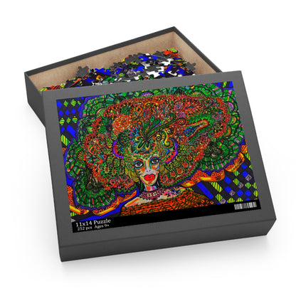 Fancy Women Puzzle (120, 252, 500-Piece)Abstract Surreal JigSaw Puzzle, Birthday Gift, Gifts For Bridesmaids