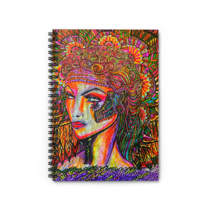 Abstract, Surreal Woman Spiral Notebook - Ruled Line