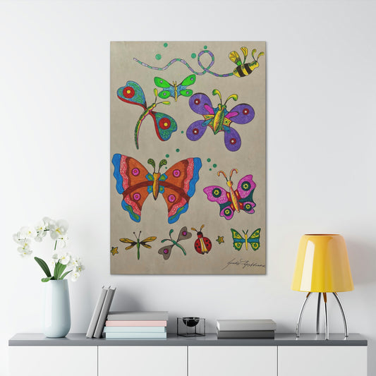 Garden of Friends, Bee's, Flowers, Fashion, Abstract, Surreal, Friendship, Inspiration Wall Art