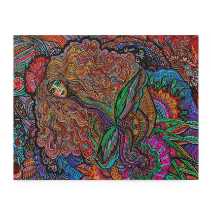 Floral Fairy Puzzle (120, 252, 500-Piece)Abstract Surreal JigSaw Puzzle, Birthday Gift, Gifts For Bridesmaids