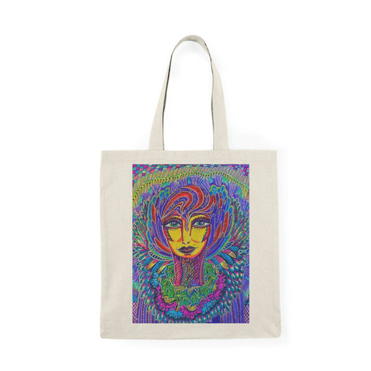 Abstract, Surreal, Fairy, Natural Tote Bag, Aesthetic Canvas Bag Shopping Bag, Birthday Gift Bag, Bridal Gift Tote Bag, Library Bag.