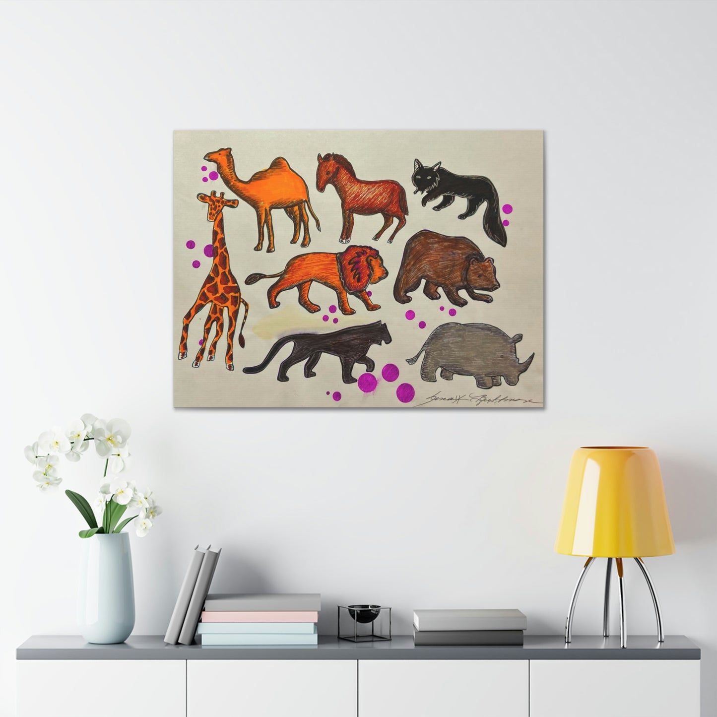 African Animals, Fashion, Abstract, Surreal, Friendship, Inspiration Wall Art