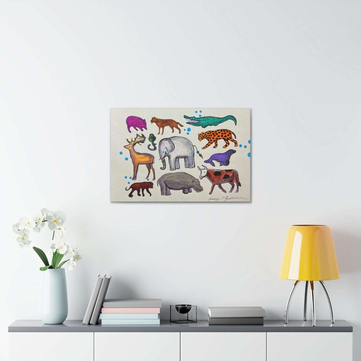 Animal Kingdom of The Wise & Intimidating, Fashion, Abstract, Surreal, Friendship, Inspiration Wall Art