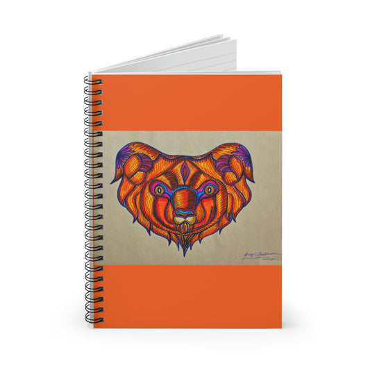 Abstract, Surreal Ram, Goat, Creature Spiral Notebook - Ruled Line