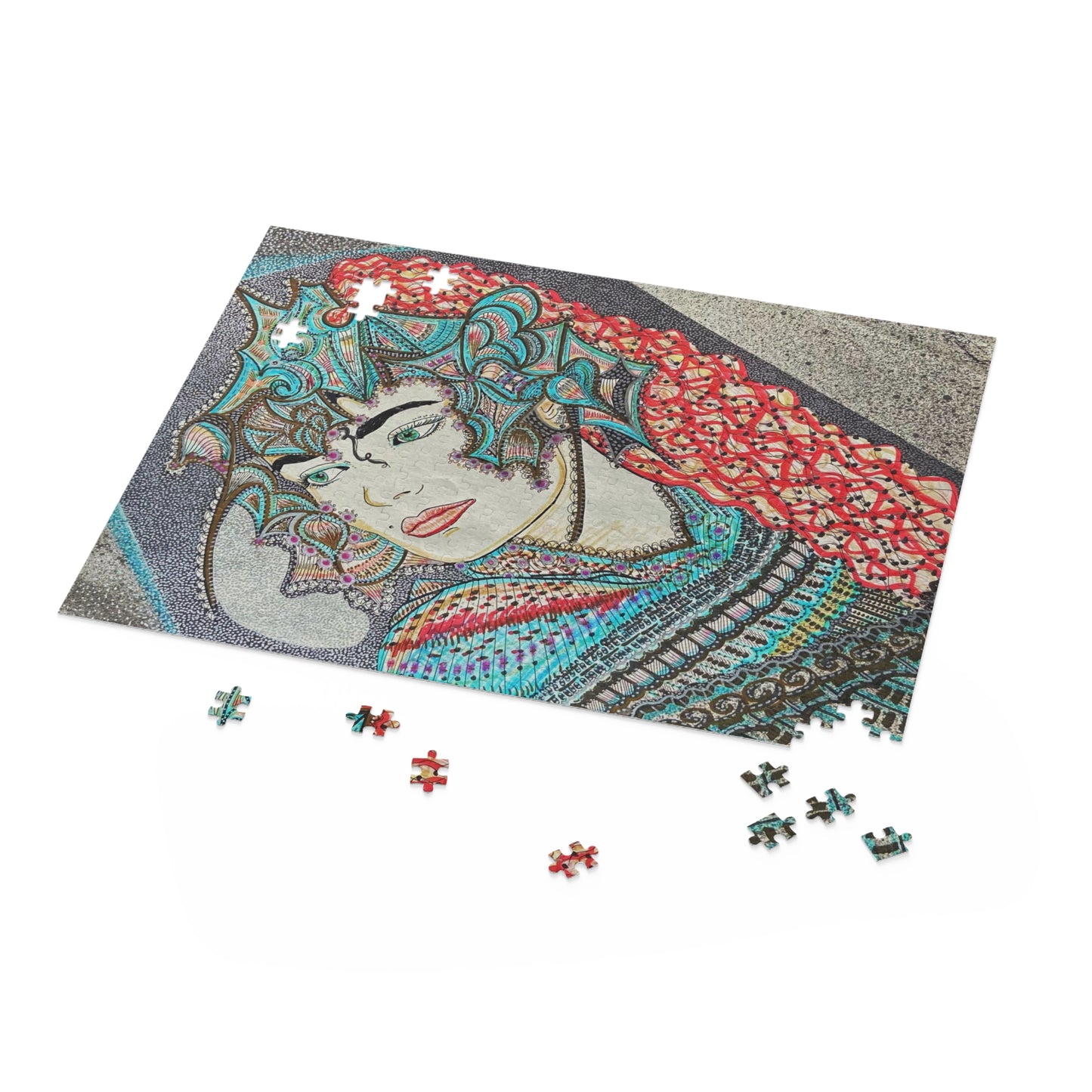 Abstract, Surreal Spiritual Guide, Knight Puzzle (120, 252, 500-Piece)JigSaw Puzzle, Birthday Gift, Gifts For Bridesmaids