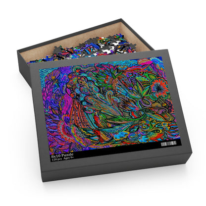 Floral Puzzle (120, 252, 500-Piece)Abstract Surreal JigSaw Puzzle, Birthday Gift, Gifts For Bridesmaids
