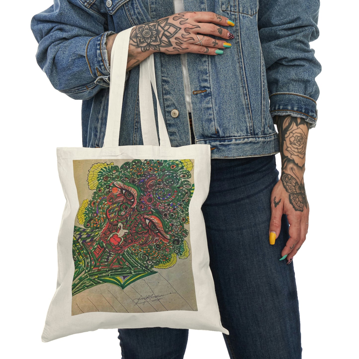 Abstract, Surreal, Woman, Natural Tote Bag, Aesthetic Canvas Bag Shopping Bag, Birthday Gift Bag, Bridal Gift Tote Bag, Library Bag.