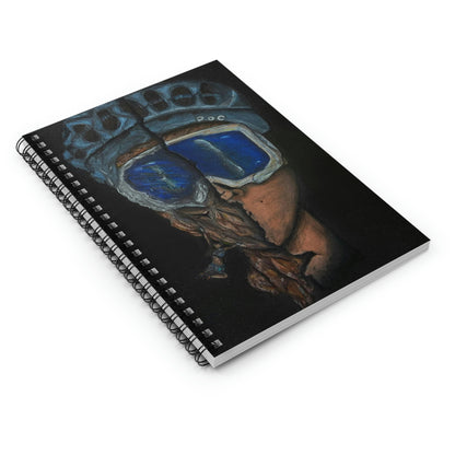 Abstract Surreal Rock Climber Spiral Notebook - Ruled Line