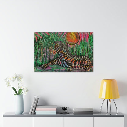 African Zebra Fashion, Abstract, Surreal, Friendship, Inspiration Wall Art