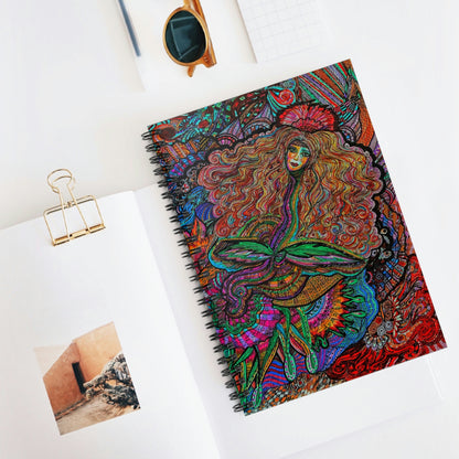 Abstract, Surreal Angel Spiral Notebook - Ruled Line