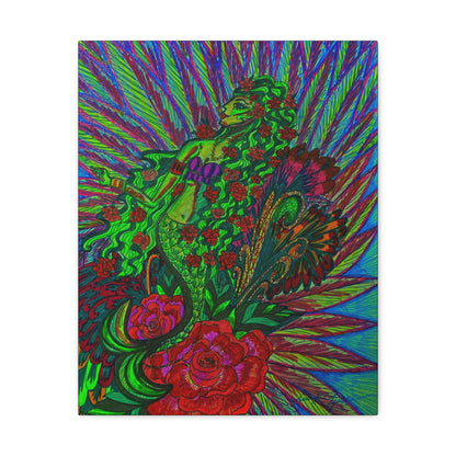 Green Mermaid, Fashion, Abstract, Friendship, Inspiration Wall Art