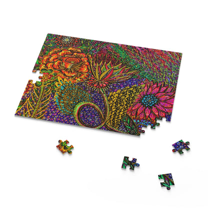 Floral Puzzle (120, 252, 500-Piece)Abstract Surreal JigSaw Puzzle, Birthday Gift, Gifts For Bridesmaids