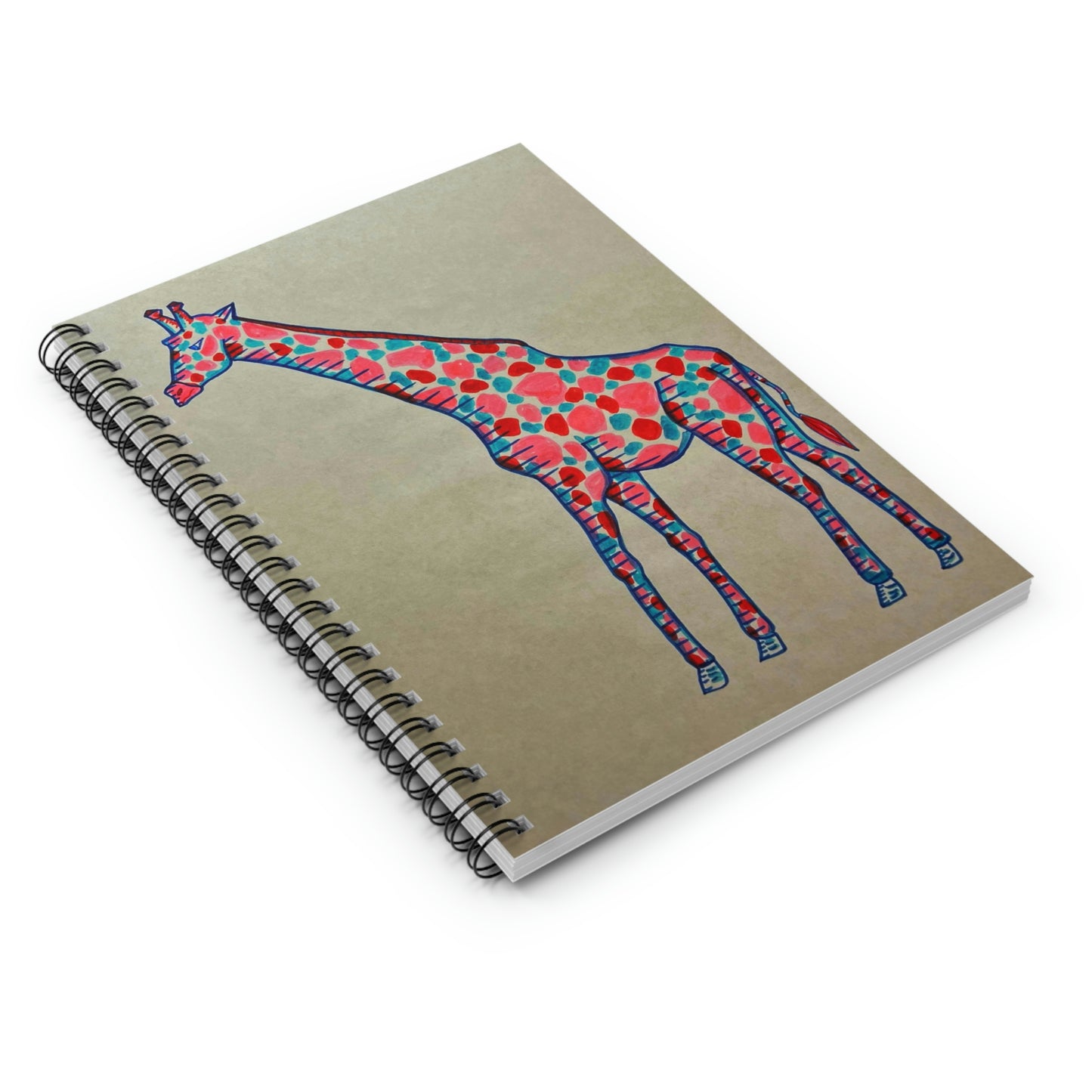 Abstract, Surreal Giraffe Spiral Notebook - Ruled Line