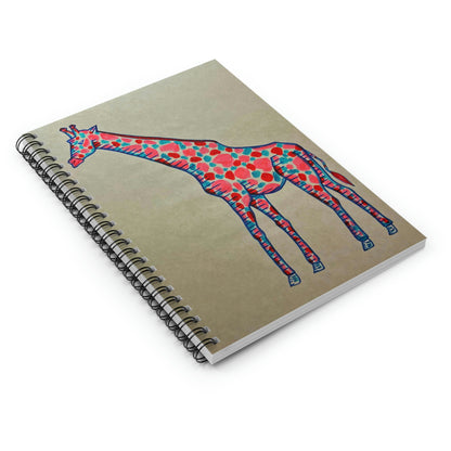 Abstract, Surreal Giraffe Spiral Notebook - Ruled Line