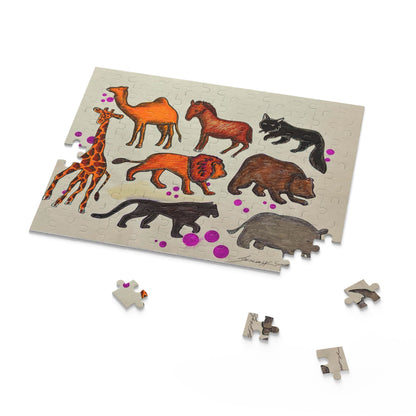 Animal Friends Kid Puzzle (120, 252, 500-Piece)JigSaw Puzzle, Birthday Gift, Gifts For Bridesmaids