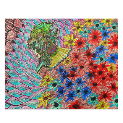 Floral Queen Puzzle (120, 252, 500-Piece)Abstract Surreal JigSaw Puzzle, Birthday Gift, Gifts For Bridesmaids