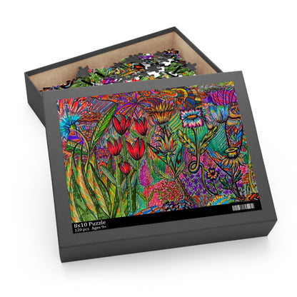 Floral Puzzle (120, 252, 500-Piece)Abstract Surreal JigSaw Puzzle, Birthday Gift, Gifts For Bridesmaids