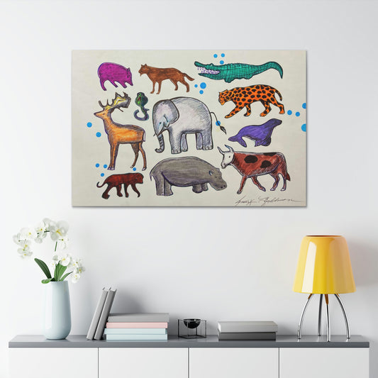 Animal Kingdom of The Wise & Intimidating, Fashion, Abstract, Surreal, Friendship, Inspiration Wall Art