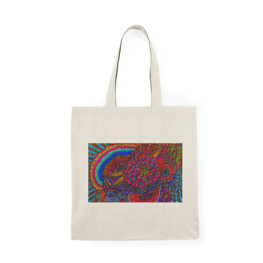 Abstract, Surreal, Floral, Natural Tote Bag, Aesthetic Canvas Bag Shopping Bag, Birthday Gift Bag, Bridal Gift Tote Bag, Library Bag.
