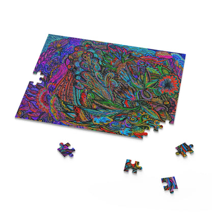 Floral Puzzle (120, 252, 500-Piece)Abstract Surreal JigSaw Puzzle, Birthday Gift, Gifts For Bridesmaids
