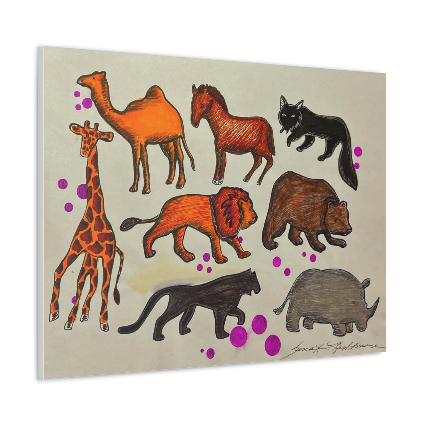 African Animals, Fashion, Abstract, Surreal, Friendship, Inspiration Wall Art