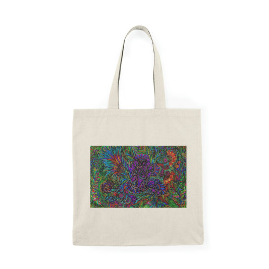 Abstract, Surreal, Floral, Natural Tote Bag, Aesthetic Canvas Bag Shopping Bag, Birthday Gift Bag, Bridal Gift Tote Bag, Library Bag.
