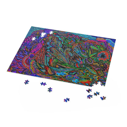 Floral Puzzle (120, 252, 500-Piece)Abstract Surreal JigSaw Puzzle, Birthday Gift, Gifts For Bridesmaids