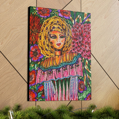 Abstract, Surreal, Funky Floral Woman, Friendship, Inspiration Wall Art