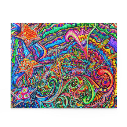 Abstract one of a kind Stars Puzzle (120, 252, 500-Piece)Abstract Surreal JigSaw Puzzle, Birthday Gift, Gifts For Bridesmaids