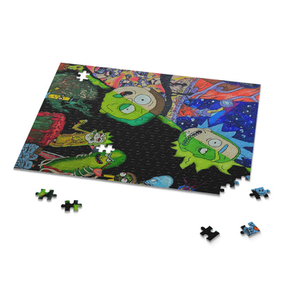 Rick and Morty Puzzle (120, 252, 500-Piece)JigSaw Puzzle, Birthday Gift, Gifts For Bridesmaids