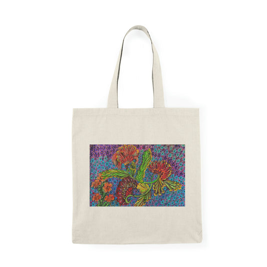 Abstract, Surreal, Floral, Natural Tote Bag, Aesthetic Canvas Bag Shopping Bag, Birthday Gift Bag, Bridal Gift Tote Bag, Library Bag.