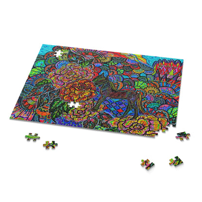 Hidden Floral Horse Puzzle (120, 252, 500-Piece)JigSaw Puzzle, Birthday Gift, Gifts For Bridesmaids