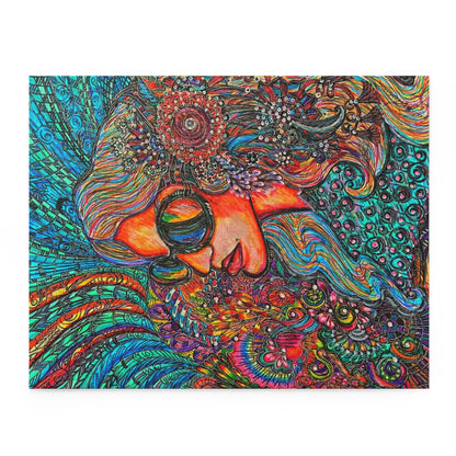 Abstract Surreal one of a kind Woman Puzzle (120, 252, 500-Piece)JigSaw Puzzle, Birthday Gift, Gifts For Bridesmaids